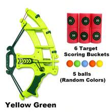 Small Ball Crossbow Launcher Trainer, Load Small Balls Into Crossbow, Pull Bow To Aim And Shoot. Indoor/Outdoor Interactive Target Practice Trainer. - Red - View 9