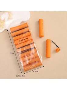 10 Sets Permanent Hair Roller Set - Create Natural Waves And Curls With 8 Different Sizes - Perfect For DIY Hairstyles And Styling, Suitable For Long, Medium And Short Hair. Hair Salon Cold Perm Hair Rollers, Salon Perming Rollers With Caps, Plastic Rubber Perming Rods - Multicolor - View 12