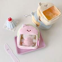 1pc Original Cute House-Shaped Cotton Doll Display Bag, Plush Doll Storage Bag, Anime Figure Dust-Proof Hanging Bag - A - View 8