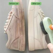 2 Sets Multi-Function Cleaning Brushes (Eraser + Cleaning Brush), No Electricity Required, Suitable For Bathroom, Kitchen And Laundry Room Cleaning - A - View 2