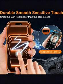 2 Packs Of Ceramic Matte Anti-Peep Screen Protectors, Bubble-Free. Made Of Ceramic, Not Glass. Compatible With IPhone 17 Pro Max/17 Air/16 Pro Max/16 Plus/15 Pro Max/14/13/12/11/XS/XR. Fingerprint-Resistant And Easy To Apply. - Black - View 5