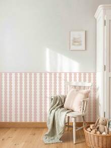 ihomeli Nursery Half Wall Stickers - Striped Nursery Decals Available In 7 Colors | Perfect Wall Panel Decals For A Toddler Room Or Kids Playroom Kids Room Decor Color Selection Removable - one-size - View 5