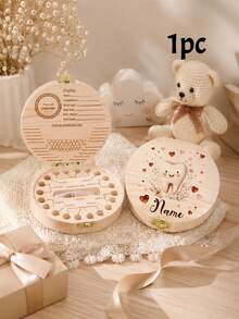 Caja de Diente de Hada Personalizada, Recuerdo de Perfil Lindo, Decoración de Habitación Personalizada, Regalo de Cumpleaños con Nombre Personalizado, Regalo de Halloween Personalizable, Regalo, Caja de Diente de Leche - Estilo A - Ver 11