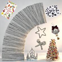 [131pcs Handmade Set]100pcs Solid Color Pipe Cleaners + 30pcs Googly Eyes + 1 DIY Tutorial Book, Soft Chenille Stems, Suitable For Handmade Flowers, Holiday Decorations, Home Desktop Decor, Seasonal Party And Holiday Gift DIY Craft Materials - Pipe Cleaner Set - View 21