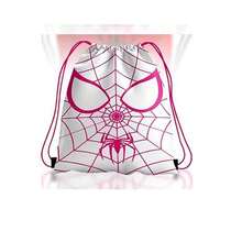 1pc Drawstring Gift Bag, 3pcs Spider Web Print Polyester Drawstring Pouches, Superhero Theme Birthday Party Candy Storage Bags - Multicolor - View 5