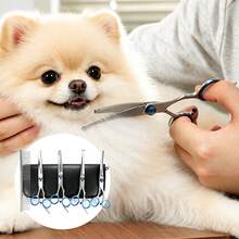JIASLING 5pcs/7pcs Professional Pet Grooming Scissors Set, Stainless Steel Round Tip Dog Cat Hair Cutting Thinning Shears Kit With Comb & Leather Case - View 8