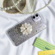 Feng Shui Rhinestone Metal Flower Phone Air Cushion Stand Adhesive Retractable Luxury Finger Ring Holder - Multicolor - View 6