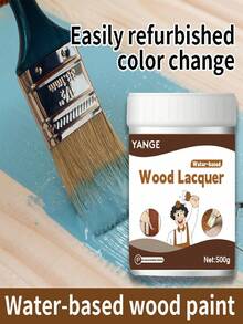 jakehoe Quick-Drying Water-Based Wood Furniture Decorative Paint, Wood Door Furniture Door And Window Renovation Color Change Water-Based Wood Paint - Wood Lacquer - View 5