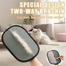 1/2pcs Pet Static Hair Removal Gloves, Pet Fur Cleaning Brush, Cat Dog Pet Essential Gloves, Cat Hair Cleaner, Efficient Pet Hair Remover - Multicolor - View 5