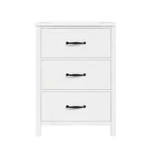 61 X 47 X 83, Freestanding Vanity, Fully Painted, Three Drawers, Soft-Close Slides, Single-Piece Ceramic Sink, White. - 1 - View 3