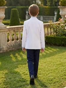 Jaket Jas Formal Putih untuk Anak Laki-laki, Ukuran 6-14 - Putih - View 8
