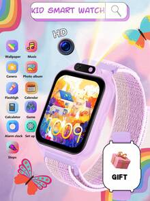 2026 Smart Watch For Teens, 300mAh Battery, 18 Built-In Educational Games, Touch Screen, USB Interface, Camera, Pedometer, Calendar And Alarm Clock - Multi-Color Silicone Strap, Sports Design, Suitable For 6-12 Years Old Children, Perfect Gift For Halloween And Christmas, Fun Learning Tool, Fashionable Teen Watch, Comfortable To Wear, Interactive Device, Specially Designed For Teens - 彩色 - 查看 16