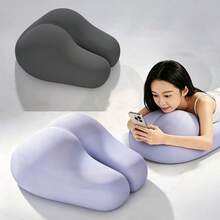 1pc Multi-Functional Bed Lounge Cushion, Soft Ergonomic Support Pillow, Portable Relax Cushion For Reading Gaming Rest On Bed - 1PC - View 1