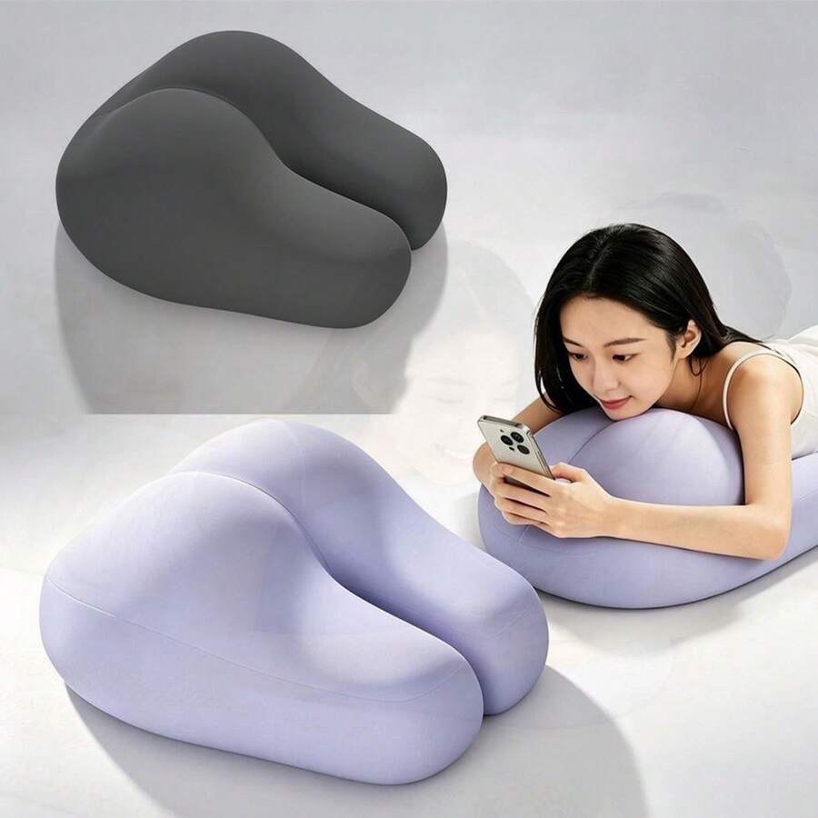 1pc Multi-Functional Bed Lounge Cushion, Soft Ergonomic Support Pillow, Portable Relax Cushion For Reading Gaming Rest On Bed - 1PC - View 1