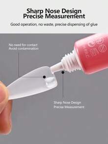 2Pcs No UV Nail Glue & Gel Remover Set, 10g Repositionable Strong Adhesive For Press On Nails, Gentle Instant Remover, Waterproof DIY Kit - 1 X Nail Polish Remover - View 4