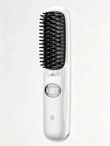 Multi-Color Wireless Curling Comb, Portable Anti-Frizz Tool With LED Digital Temp Control & Anti-Scald Design, USB Rechargeable, Lightweight & Compact, Say Goodbye To Morning Frizz, Smooth Hair Anytime, Anywhere, Multiple Colors Available. - Multicolor - View 15