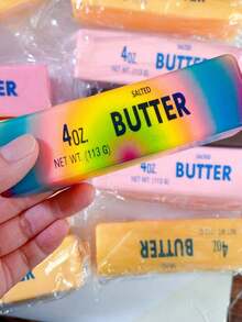 Butter Stick Shaped Squeeze Stress Relief Toy, Sticky Malleable Slow Rebound Sensory Toy For Adults - Multicolor - View 17