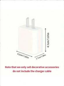 1組軟萌3D牛奶瓶充電器保護套,韓系Ins風粉色牛奶瓶數據線保護套組,相容Apple PD18W/20W原裝充電器,送女友的可愛禮物 - 站立小牛+奶瓶款 - 查看 8