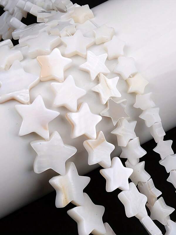 1 Strand Natural White Star Shell Beads Loose Spacer Pearl Bead For DIY Jewelry Making Handmade Bracelet Necklace Accessories 6/8/10mm