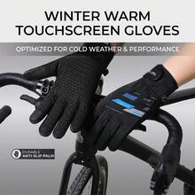 Men's Winter Touchscreen Warm Gloves, Suitable For Cold Weather Running, Cycling, Driving, Hiking, Biking, Working And Outdoor Activities - Sports 8902 - View 4