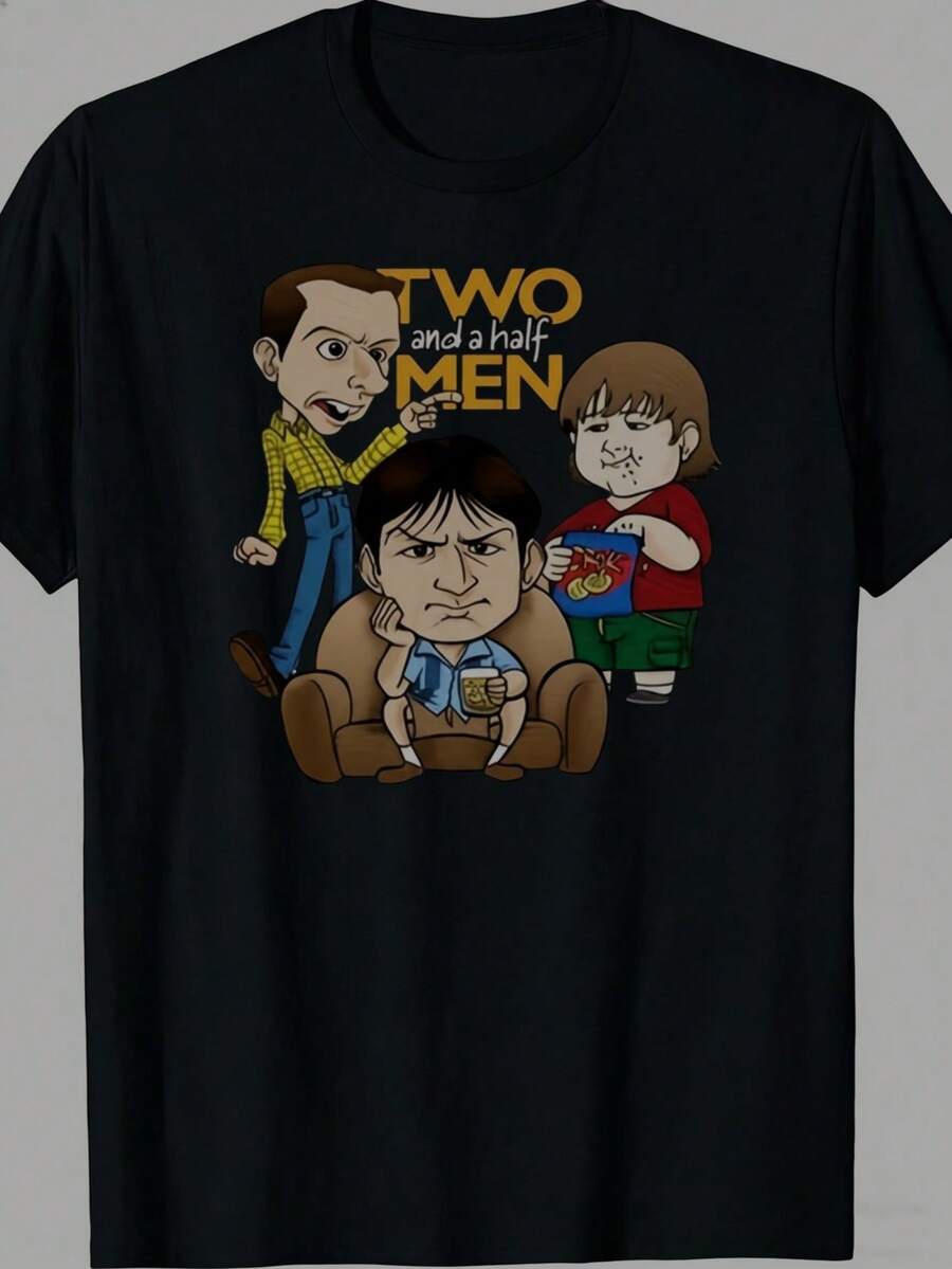 Men T-Shirts - 黑色 - 查看 1