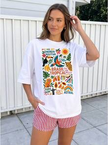 Women T-Shirts - 白色 - 查看 2