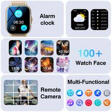 Smart Watch, Wireless Call/Dialing, Multi-Sport Modes, Unisex, Sports Watch, Customizable Wallpaper, Compatible With IPhone/Android - Multicolor - View 3