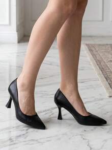 Fashionable And Comfortable High-End High Heel Dress Shoes For Women - Black - View 3