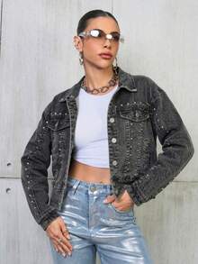 Women Jackets - Grey - View 2