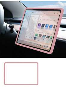 適用於 2017-2026 /Y 中控螢幕保護貼，全新版 Tesla 3/Y 車用螢幕內飾保護套，高級耐磨保護殼，隔絕邊緣碰撞、日常刮痕與灰塵堆積，柔軟材質完美貼合，極簡設計提升內裝質感，安裝簡單牢固，長效保護 - A - 查看 15