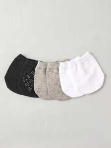6 Pairs/3 Pairs/Random 1 Pair Women's Anti-Slip Invisible Toe Socks, Mesh Silicone Anti-Slip Half Socks, High Heel Shoes Slippers Socks - Multicolor - View 20