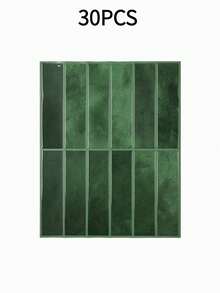 1/10/30pcs Green Brick Pattern Faux Ceramic Self-Adhesive Wall Tiles, Peel And Stick Wall Tiles, Waterproof And Splash-Proof Wallpaper Panels, Suitable For Living Room, Kitchen, Bathroom And Home Use - Green - View 10