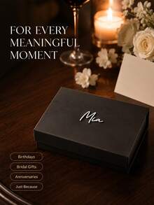 Personalized Gift Box With Lid, Custom Name Gift Box, Personalized Custom Text Wedding Gift Box, Personalized Magnetic Folding Storage Box, Bridesmaid Gift Box, Groomsman/Bridesmaid Box/Bridesmaid Invitation Box/Bridesmaid Long Box/Wedding - Multicolor - View 5