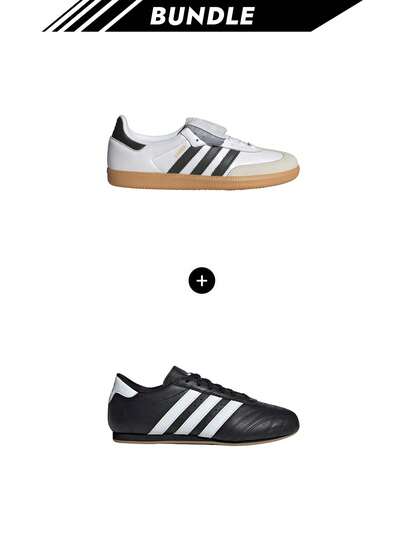 Adidas [Pachet] Pantofi Samba pentru femei IG4279 Alb Core Black + Pantofi Taekwondo cu șiret pentru femei Core Black / Cloud White / Gum JS1193