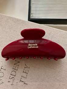 4 pezzi/1 pezzo Fermagli per capelli da donna 12 cm/4,72 pollici marrone rosso cavo semicircolare lucido in plastica leggera, artigli per capelli di moda versatili di alta qualità eleganti minimalisti di colore solido, adatti per uso quotidiano, uscite, casual, feste, pendolarismo, spiaggia, vacanze, acconciatura, coda di cavallo, chignon, lavaggio viso, bagno, trucco, abbinamento abbigliamento, accessori per capelli (l'etichetta con lettera è unilaterale e non ha un significato specifico, è solo per decorazione) - Multicolore - Visualizzare 5