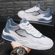 Men Sneakers - 5811 White and Blue - View 2