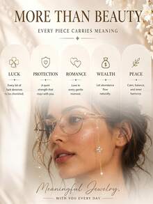 1pc New Floral Anti-Loss Fashion Glasses Chain, European And American Fashion Street Style Rhinestone Mask Chain, Women's Accessory - Multicolor - View 8