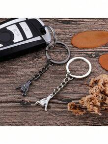 Romantic Matching Keychain Gift Set With Matching Greeting Card, Lovely Present For Couple Boyfriend Girlfriend Best Friend, Ideal Keepsake For Valentine's Day Anniversary Halloween Decor Wedding - A - View 6