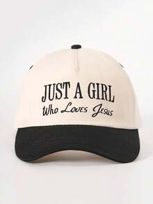 1件刺繡「Just A Girl」棒球帽，可調節防曬休閒帽，適合春夏秋季旅行、海灘度假，男士遮陽帽，Y2K風格青年帽 - 棒球帽 - 查看 19