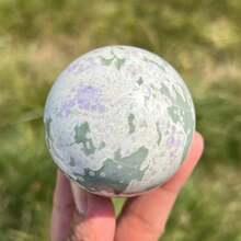 1pc Random Auspicious Jade Ball-Polished Stone Sphere,Crystal Gift, Holiday Gift,Room Decoration - Multicolor - View 7