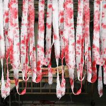 1pc Halloween Cloth Escape Room Party Theme Set Horror Decoration Pendant Dress Up Handprint Gauze Blood Gauze - A - View 1