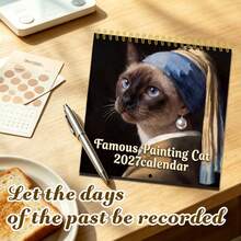 2027 New Calendar, Warm Style Calendar, Owl 1, Birthday, Anniversary Memo, Can Be Placed On Desk Or Hung On Wall, Birthday, New Year Gift For Girls, Back To School Gift - LX-205 - View 12