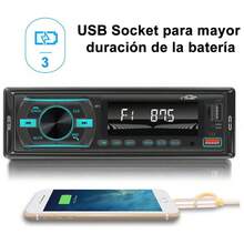 Radio Autoestéreo Reproductor 1din Bluetooth Usb Fm Pantalla 6843 - A - Ver 8