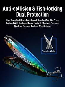 KINGDOM Basstaor 009 Fishing Lure Floating Pencil 110mm 22.8g Floating ABS Hard Bait Bait Z-Dog Walk Built In Noise Rattle Bead Impact Resistant Long Casting Topwater For Seabass Snakehead Peacock Bass - Multicolor - View 9