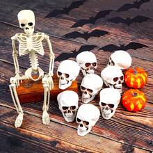 Skeleton Skull Decor, Human Skull Halloween Decoration, Bar And Table Halloween Decor, Scary Yard Decoration - Multicolor - View 12