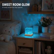 RGB Halloween Atmosphere Light USB Aurora Water Ripple Projection Lamp Color Changing LED Decorative Night Light Touch Control Rotating Mood Light Bedroom Desktop Decor Horror Party Holiday Decoration - Square Water Ripple Light - View 5