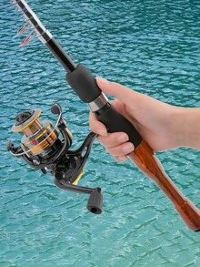 Ultra-Short Telescopic Lure Fishing Rod, Casting Rod, Boat Rod, Portable Small Sea Fishing Rod Tackle Set, Suitable For Multiple Water Bodies, Easy To Use - Multicolor - View 1