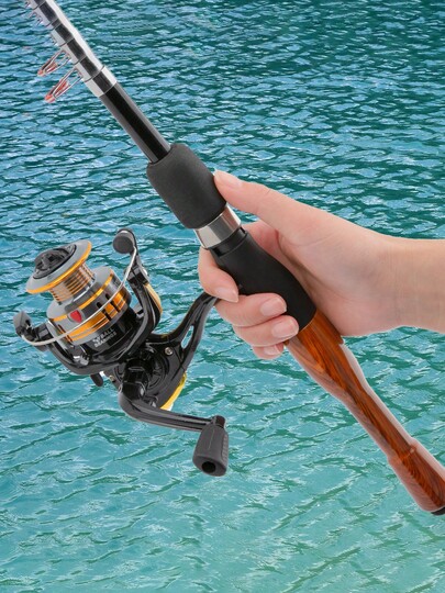 Ultra-Short Telescopic Lure Fishing Rod, Casting Rod, Boat Rod, Portable Small Sea Fishing Rod Tackle Set, Suitable For Multiple Water Bodies, Easy To Use