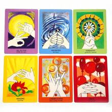 1pc Game Of Fate Playing Cards, For Divination And Party Games, Gertrud Hirschi's Mudras For Body Mind Spirit - Orange - View 4