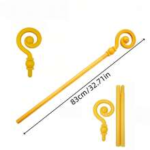 1pc/Set Wizard Staff - Elegant Gold Magic Wand, Suitable For Role Play And Party Theme Parties - Durable Plastic, Medieval - Magic Decoration, Role Play Accessory - Multicolor - View 9